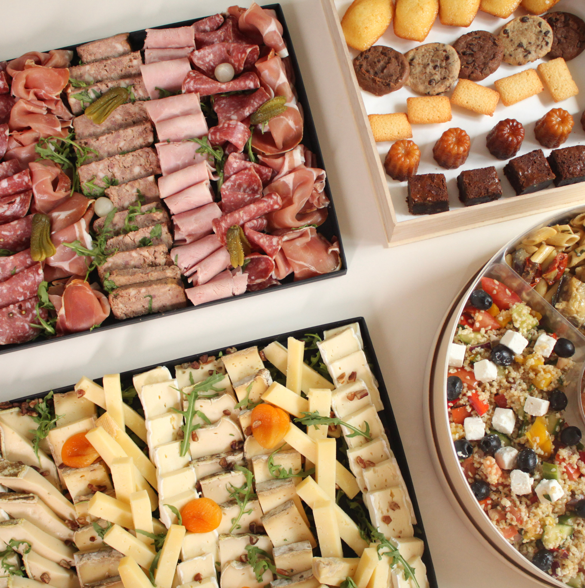 Plateau repas traiteur d'entreprise livré en Île-de-France – Fraîche Traiteur