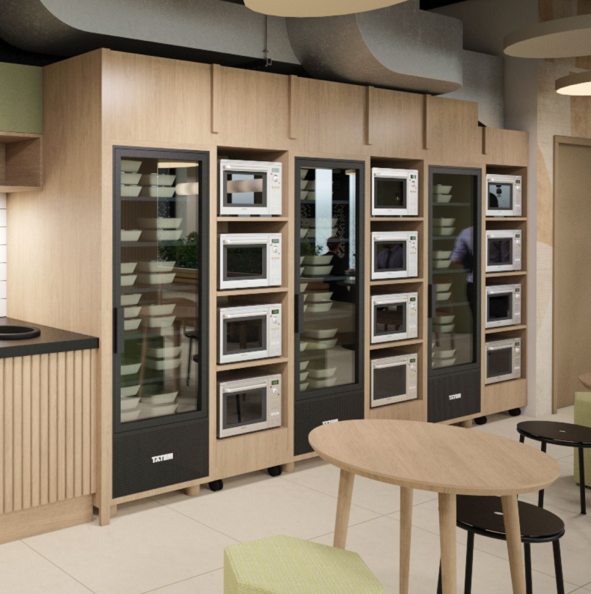Frigo connecté TOTEM en entreprise — Fraîche Cancan Paris